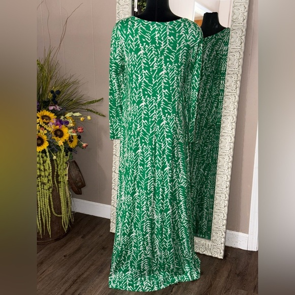 VTG 1970’s DVF • Diane Von Furstenberg • Long Sleeve Maxi T-Shirt Dress - Picture 11 of 15